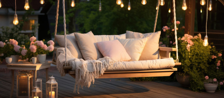 Crear una zona chill out. Mobiliario